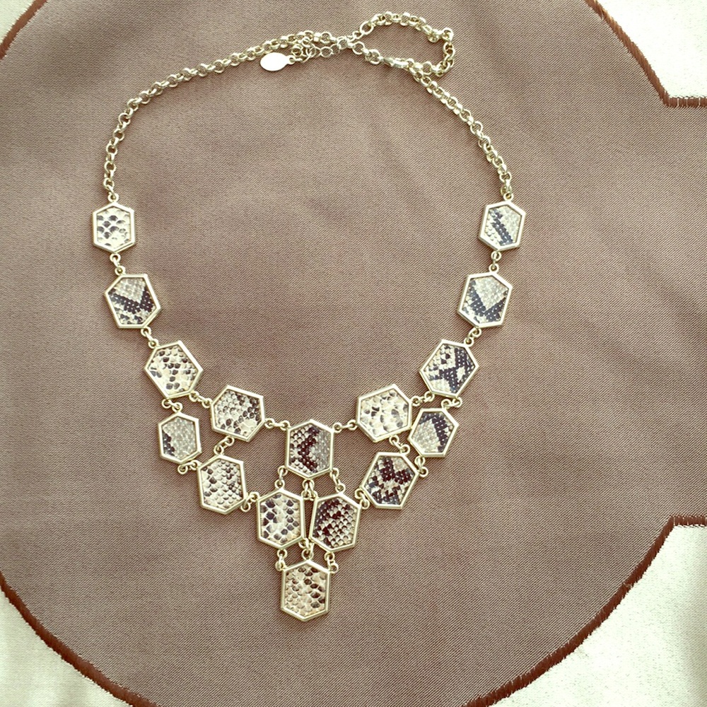 Reptile print necklace